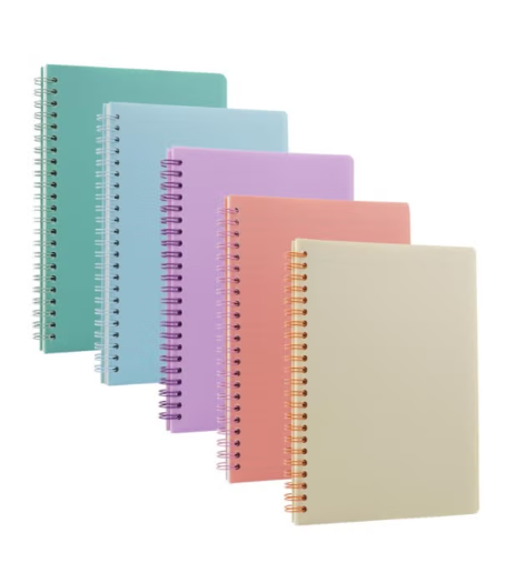 Generic 5 Pack Lined Spiral Journal Notebook for Women & Men, 8.2" x 5.7",80 Sheets/160 Pages College Ruled Notebook, A5 Lined Notepad with 8mm Lines for Business Office School Travel
