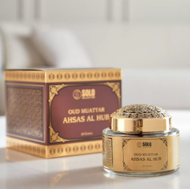 Hamidi Solo Oud Muattar Ahsas Al Hub Bakhoor - 60 g