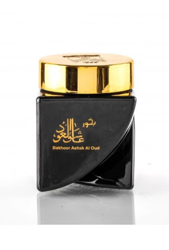 Almas Bakhoor Ashek Al Oud 30grams of Authentic Arabic Agarwood Chips | Aroma Lasts All Day Long - Perfect for Prayers, Namaz, Ramadan & Eid Gifts, Ceremonies, Meditation & Room Perfuming Ashek Al Oud Bakhoor 30grams