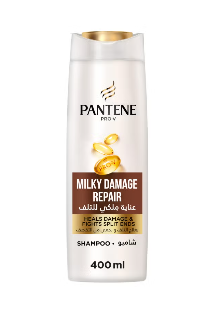 Pantene Pro-V Milky Damage Repair Shampoo Heals Damage And Fights Split Ends 400ml