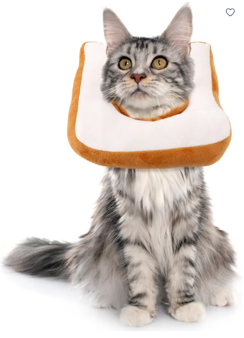 Homify Adjustable Cat Collar Cone, Soft Recovery Collar for Cats After Surgery, Lightweight Cotton Cat Cone to Stop Licking, Elizabethan Collar for Cats/Kitten/Small Dogs