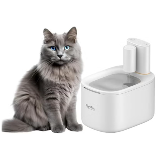 Knox 3.5L Smart Wireless Rechargeable Automatic Pet Water Fountain - White