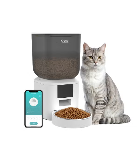 Knox 7L Smart Wi-Fi Automatic Pet Feeder and Food Dispenser - White