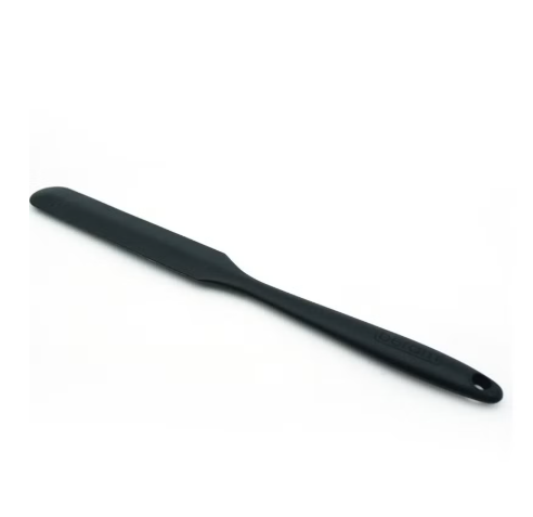 Beram Silicone Long Spatula Heat Resistant Kitchen Utensil Non-Stick Safe BPAFree Cooking Tools Spatula More–Black (Single Large Spatula)