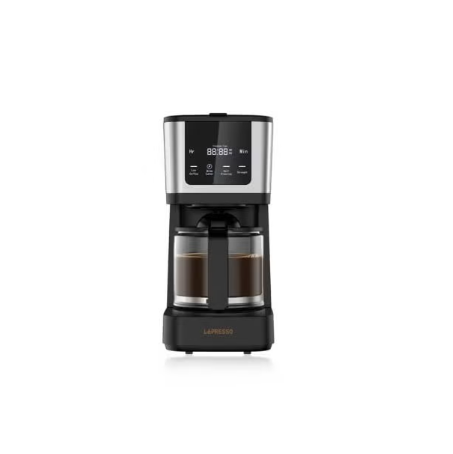 LePresso Rich Brew Coffee Machine with Touch Display, 10-Cup Glass Carafe & Travel Mug
