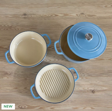 Home Centre Arden 4-Piece Cast Iron Induction Base Cookware Set