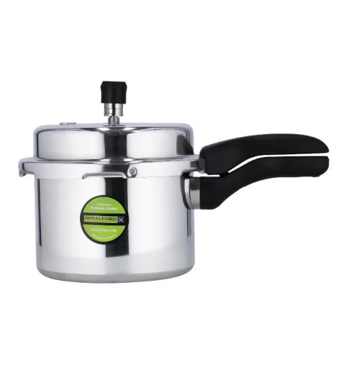 3L Aluminium Pressure Cooker Heavy Duty Induction Compaitable Uniform Heating Convenient To Use High Quality Aluminium Silver
