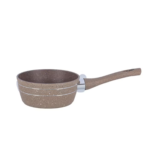 Granite Coated Smart Saucepan Brown 16cm