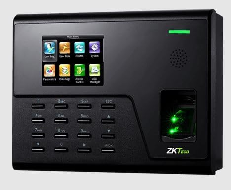 ZKTeco UA760 بصمة بيومترية وقت الحضور ومحطة التحكم في الوصول مع Wi - Fi و RFID و USB و TCP/IP – 3000 مستخدم، 50000 سجل