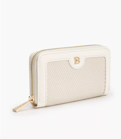 Flora Bella Textured Zip-Around Wallet - Cream
