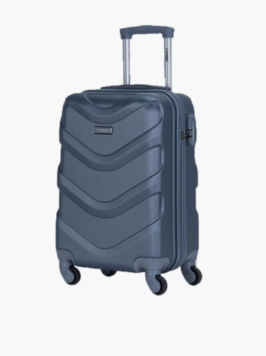 Stargold 51 CM Small Cabin ABS Hard Sided 4-Wheeler Spinner Trolley Bag with Combination Lock - Blue