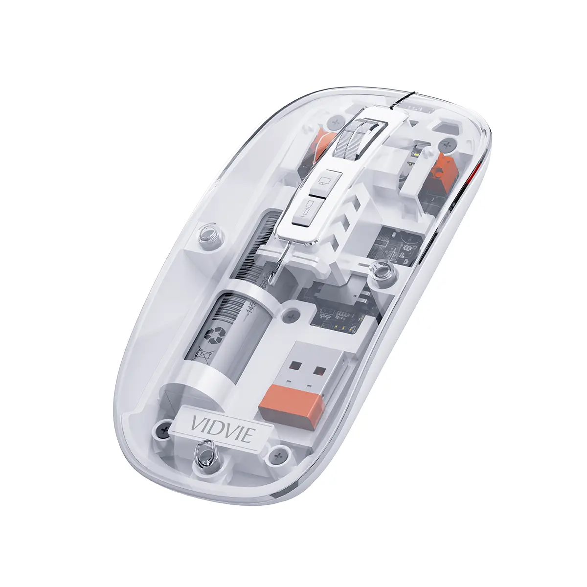 Vidvie KB07 Transparent Wireless Mouse TC Gray