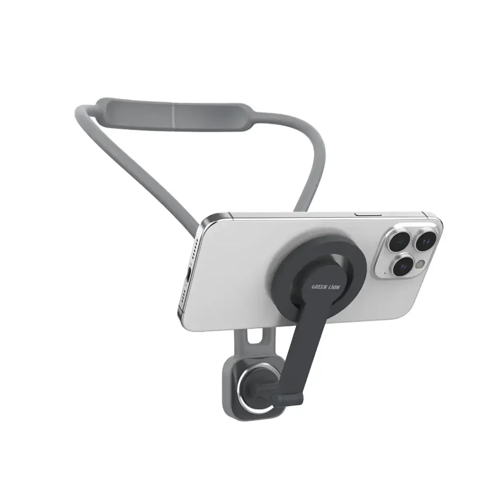 حامل هاتف أسود أخضر MagSafe - رمادي
