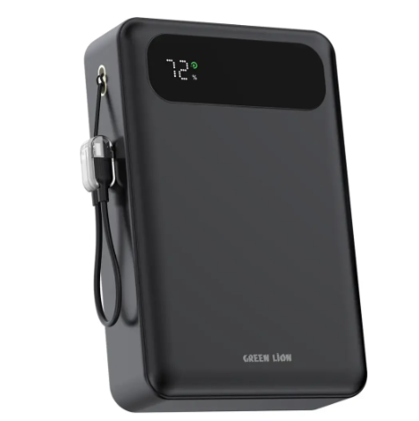 Green Lion Toledo Power Bank, 20000 mAh, PD 20 Watt - Black