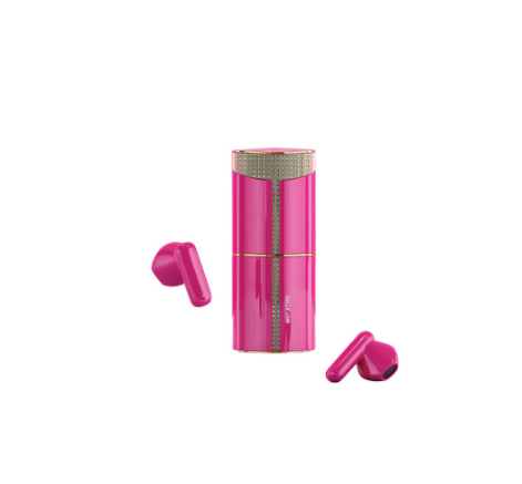 Green Lion Lipstick True Wireless Earbuds - Pink