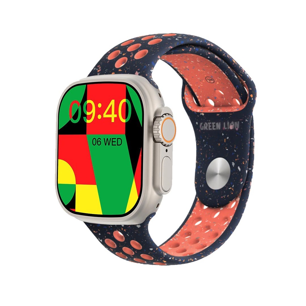Green Lion Ultra Active Smart Watch, 2.01" IPS Screen, Bluetooth Call, Wireless Charging, 350mAh