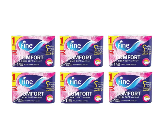 Fine Comfort - 2 Ply Toilet Tissue Paper - 36 Rolls