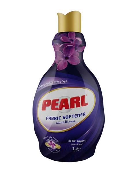 Pearl Fabric Softener Concentrate 1.5L Lilac Spring Perfume Capsules Long Lasting Fragrance Laundry Conditioner 1.5 L