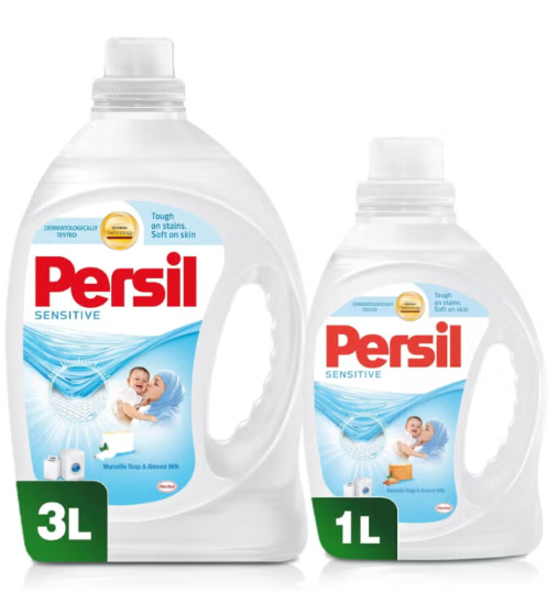 Persil Sensitive Liquid Laundry Detergent 3L+ 1L Clear 4Liters
