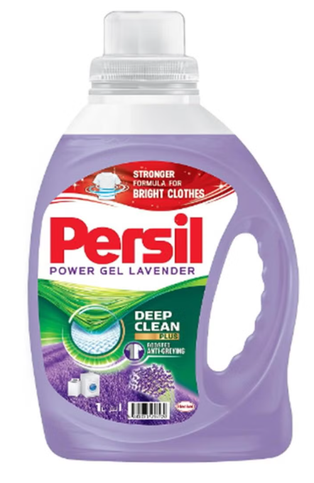 Persil Power Gel Liquid Laundry Detergent With Deep Clean Technology Lavender 1Liters