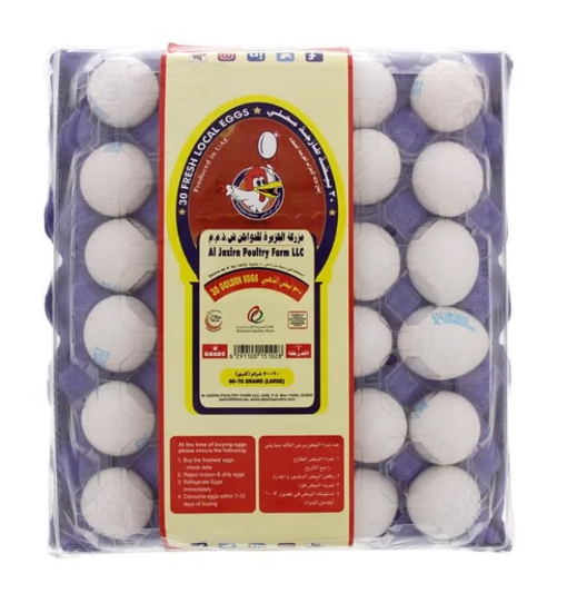 Eggs, Large White - 30 eggs, UAE