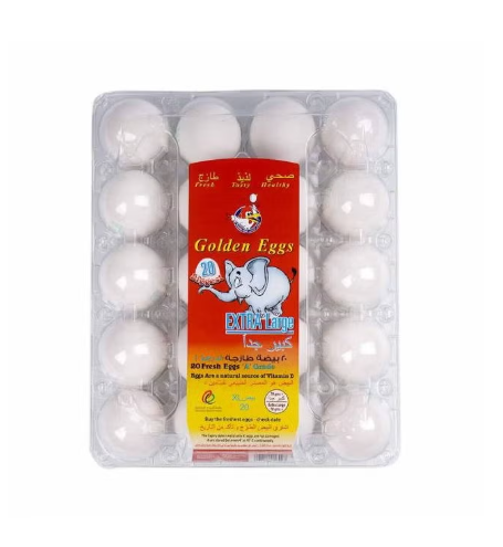 Extra Large White Eggs - 20 Count