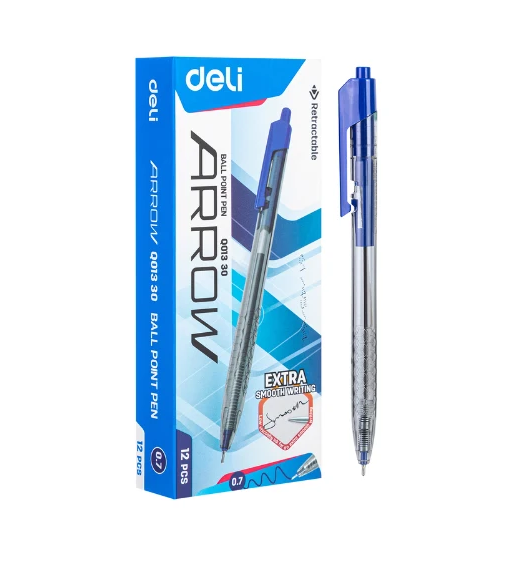 Retractable S/Ballpoint Pen .7mm(1x12)(BL)