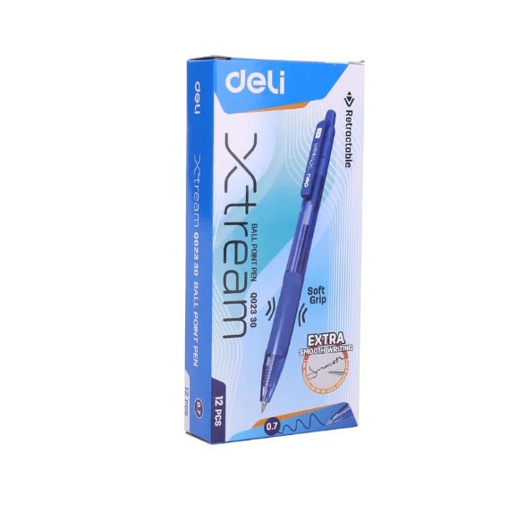 Retractable S/ball Pen with Grip 0.7mm BE (1x12)