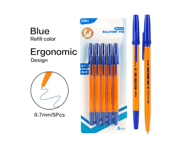 Smooth Ball Point Pen .7mm (1x5)