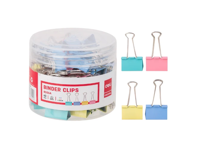 Colorful Binder Clip 19MM (3/4") (1x40)