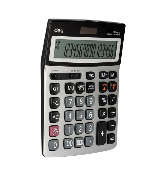 Dual Power Calculator Metal 120 Steps 16 Digits