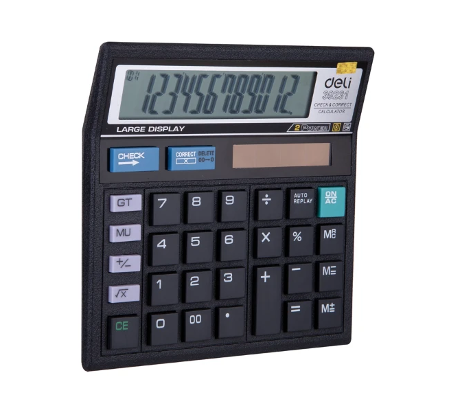 Dual Power Calculator Plastic 120 steps 12 Digits