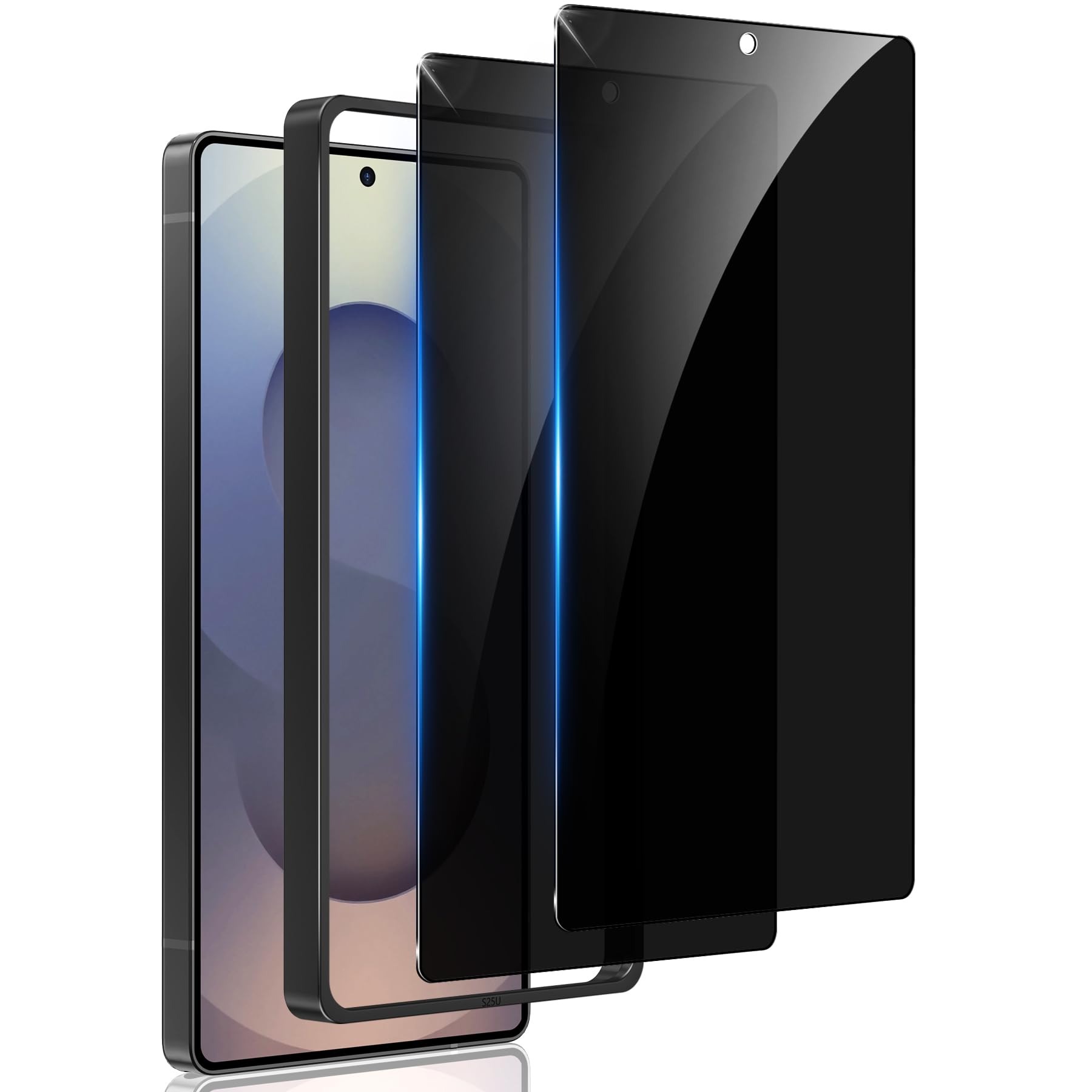 زجاج لجهاز Samsung Galaxy S25 واقي شاشة زجاجي فائق الخصوصية مضاد للتجسس فيلم من الزجاج المقسى 9H صلابة مقاومة للخدش بصمات الأصابع واقي شاشة العمل