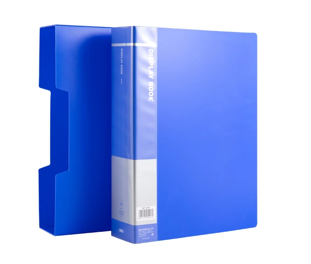 A4 Deli Economical Display Book 100 Pockets W/Case