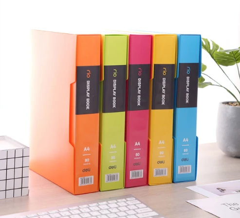Rio A4 Display Book 80 Pockets W/Case Deli