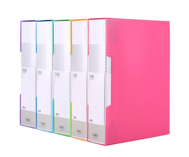 Rio A4 Display Book 100 Pockets W/Case Deli
