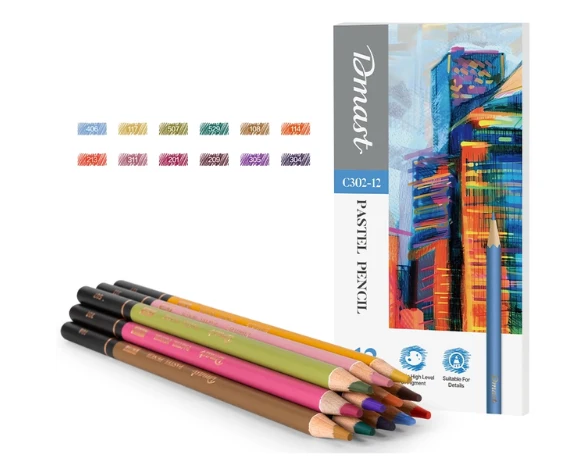 Dmast Pastel Pencil 12 Colors