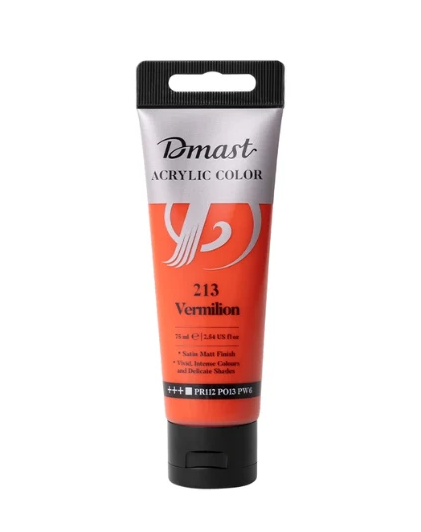 Dmast Acrylic Color 75ml Vermilion