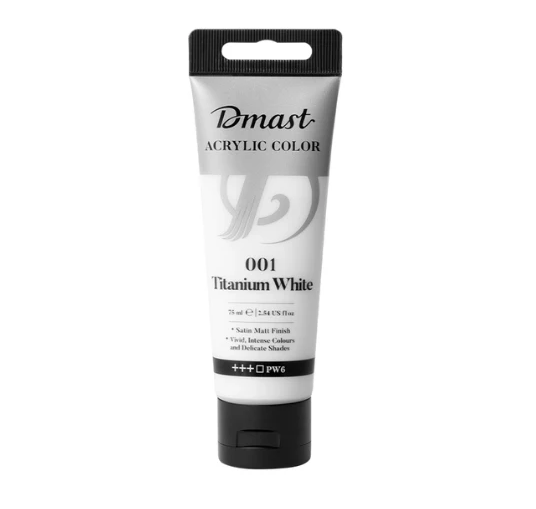 Dmast Acrylic Color 75ml Titanium White