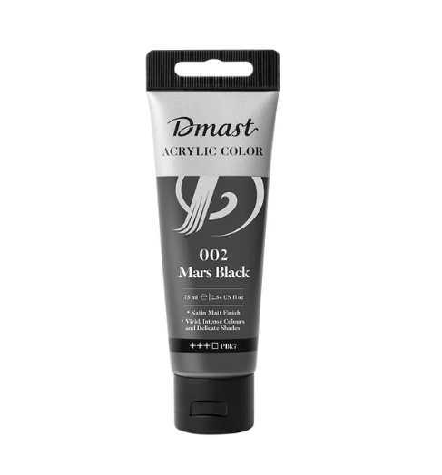 Dmast Acrylic Color 75ml Mars Black