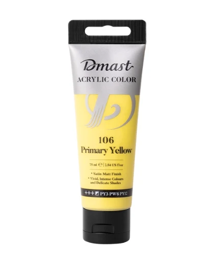 Dmast Acrylic Color 75ml Primary Yellow