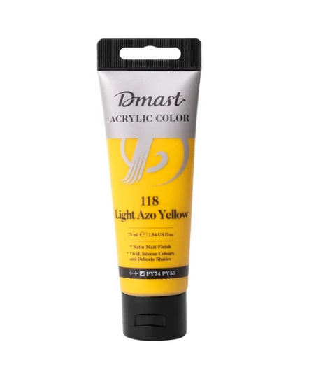 Dmast Acrylic Color 75ml Light Azo Yellow