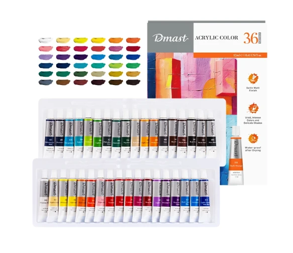Dmast Acrylic Color 12ml 36 Colors