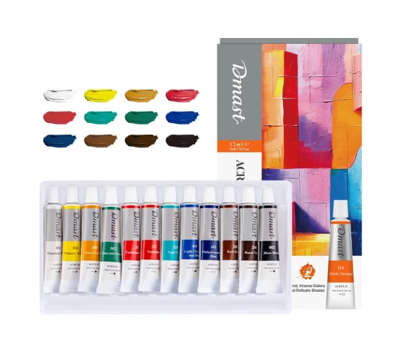 Dmast Acrylic Color 12ml 12 Colors