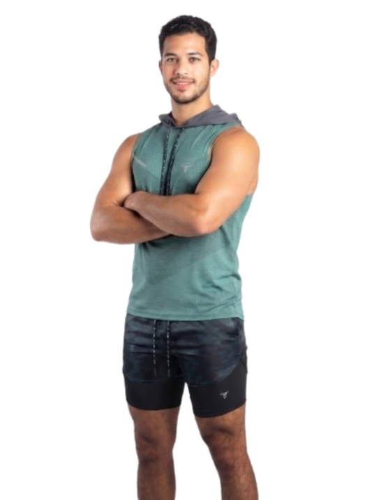 PowerTower high-intensity Mens Hoodie - Green - S