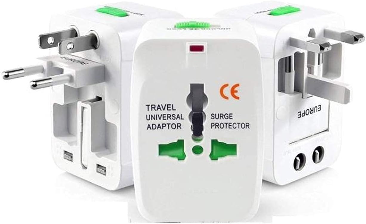 Transparent Multi Travel Adaptor Socket UK Plug