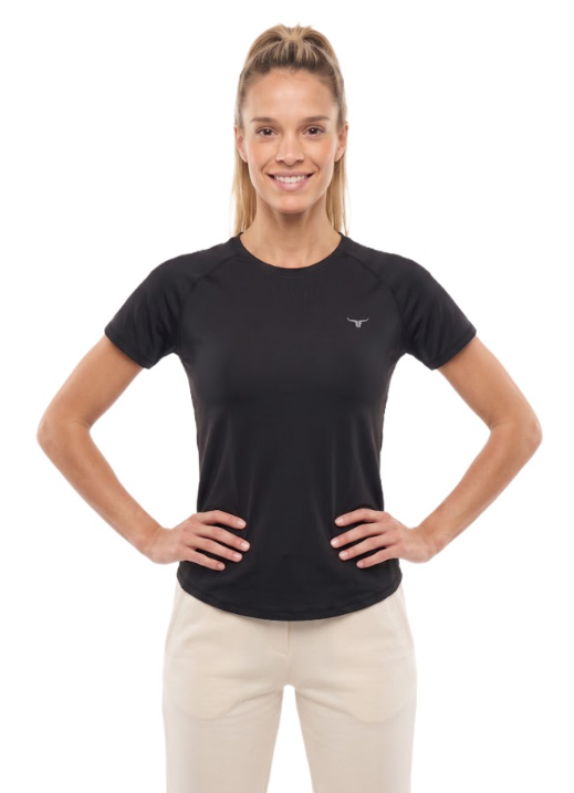 Flexx Texx Womens T-shirt - Black - XS