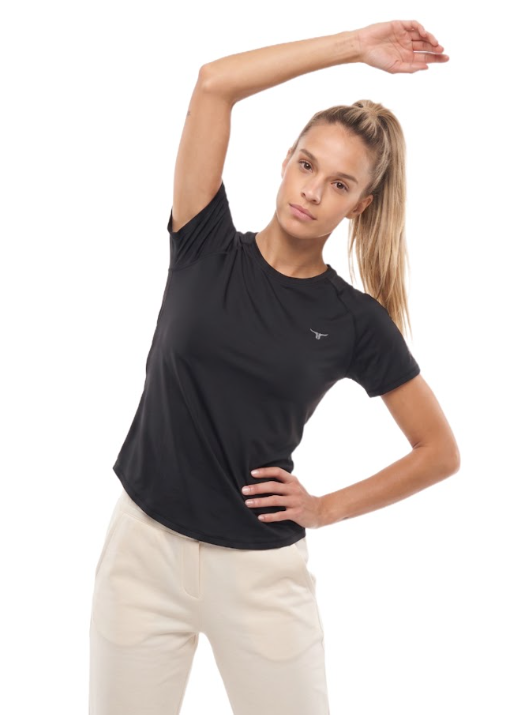 Flexx Texx Womens T-shirt - Black - S