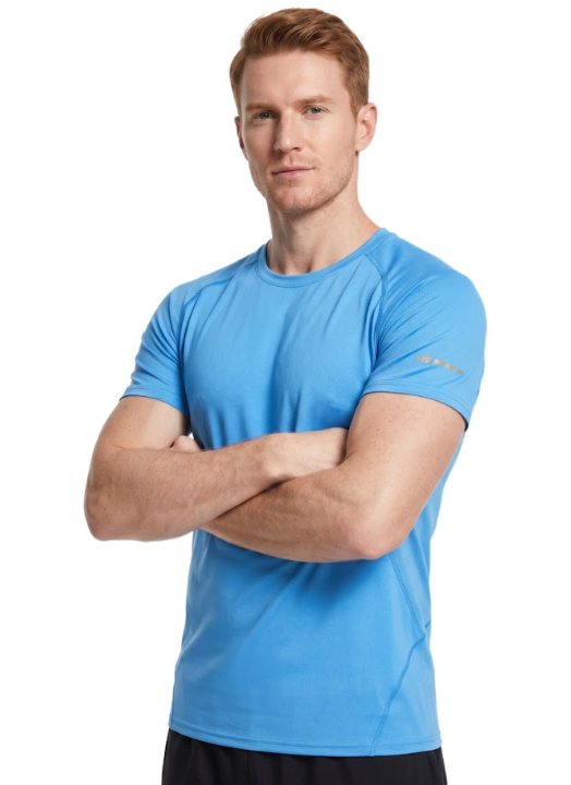 EndurX Mens تي شيرت - أزرق سماوي - M