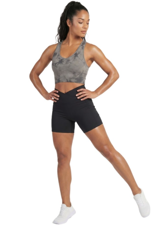 BraveBod Cross Waist V Cut شورت - أسود - L